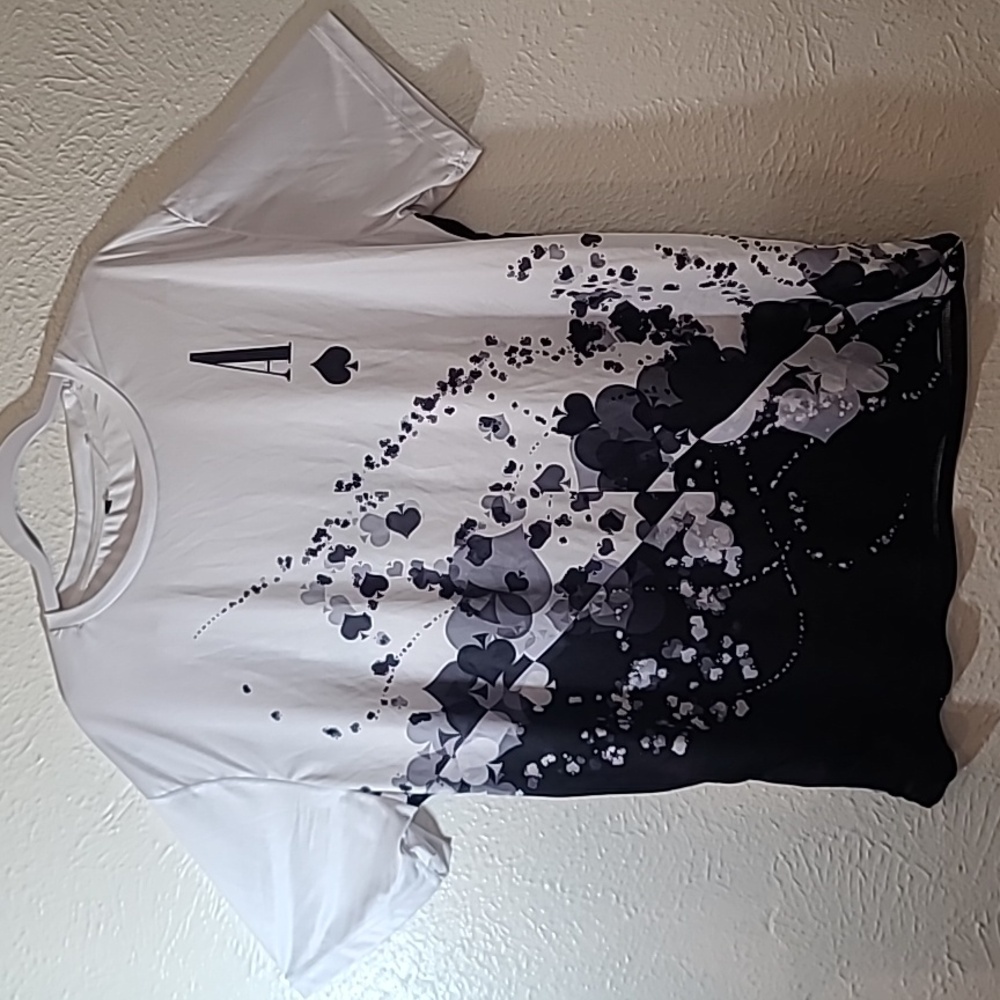 Ace of Spades Mens Graphic Tee Shirt Ace Blast Luxury Fashion Shirt Size 2XL